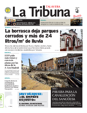 Portada La Tribuna de Talavera