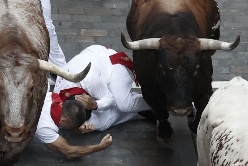 Octavo y último encierro de las fiestas de San Fermín  / JESÚS DIGES