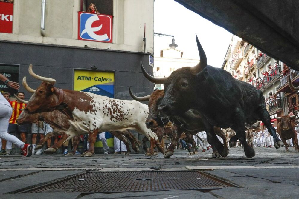 Octavo y último encierro de las fiestas de San Fermín  / RODRIGO JIMENEZ