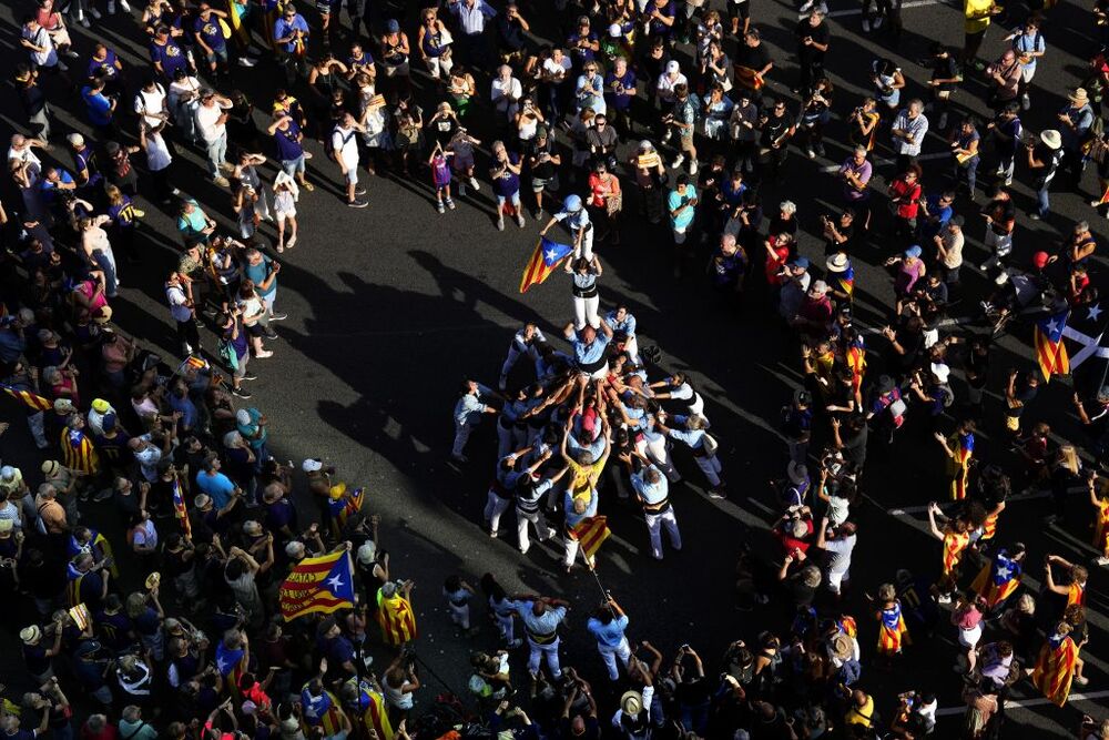 Manifestación independentista por la Diada del 11 de septiembre  / ALEJANDRO GARCÍA