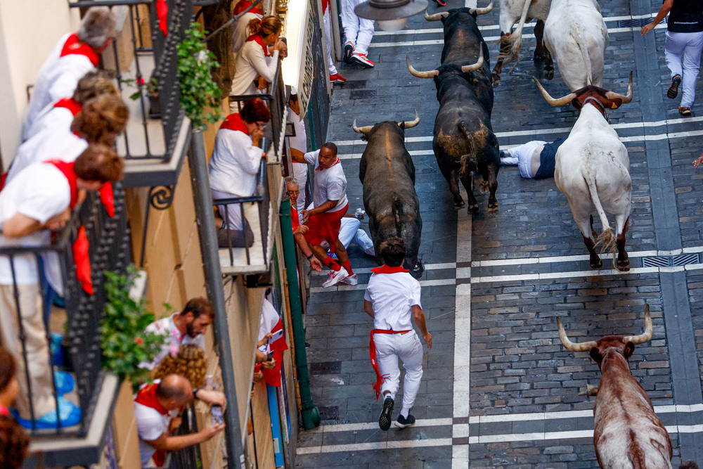 Octavo encierro de los sanfermines  / EFE