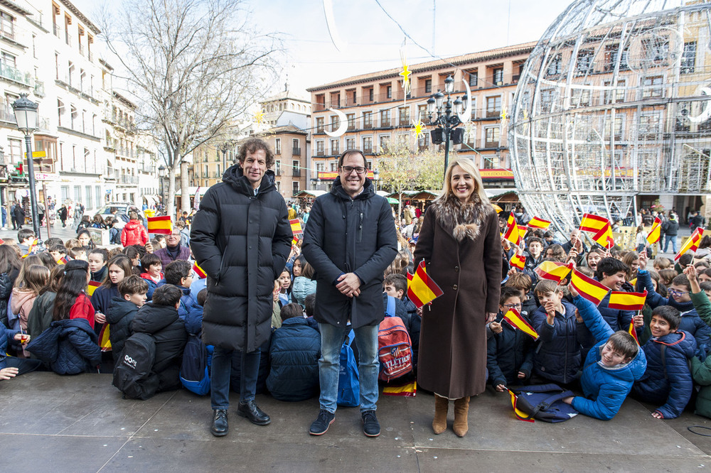 De izquierda a derecha, Rubén Lozano, Daniel Morcillo e Inés Cañizares, ediles de Medio Ambiente, Educación y vicealcaldesa respectivamente.