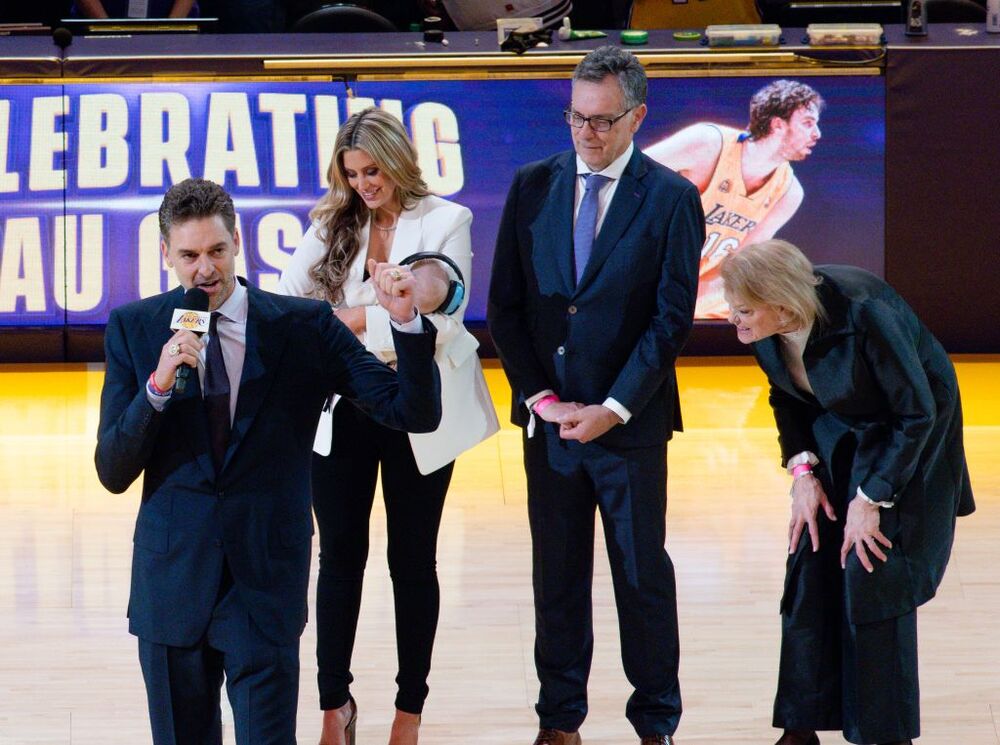 Rueda de prensa de Pau Gasol antes de partido de NBA  / PHILLIP KIM