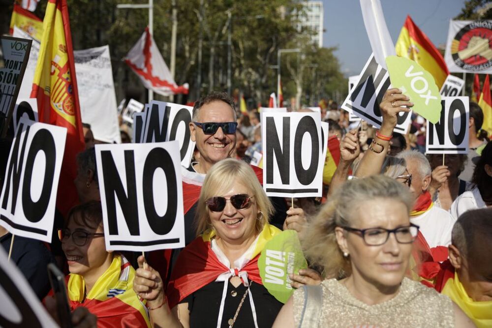 Sociedad Civil Catalana convoca una manifestación contra la amnistía en Barcelona  / KIKE RINCÓN