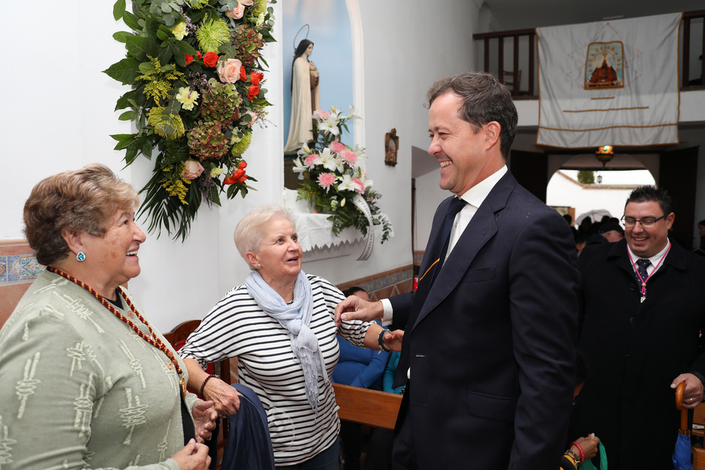 Carlos Velázquez ha visitado a la Virgen de la Guía