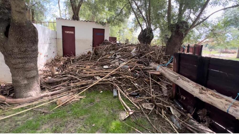 Algunas imágenes del estado en el que quedaron las instalaciones.