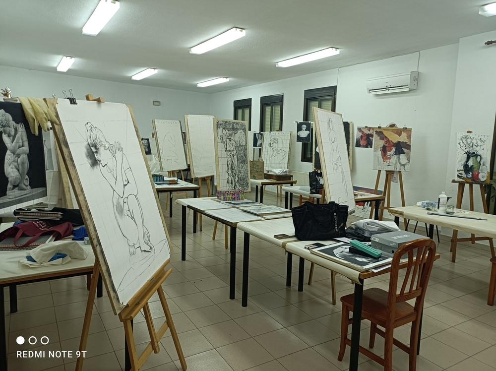 Los alumnos del curso de pintura de Polán exponen sus trabajos