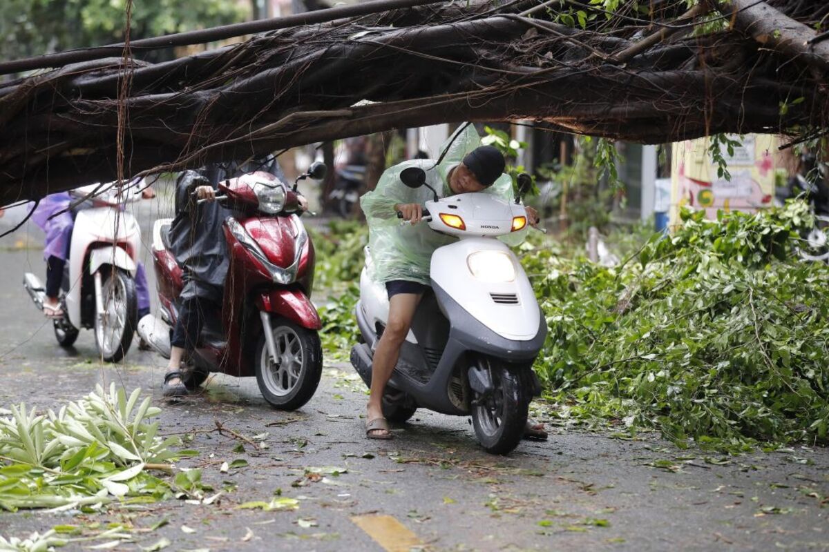 Four dead and dozens injured after typhoon Yagi makes landfall in Vietnam  / LUONG THAI LINH