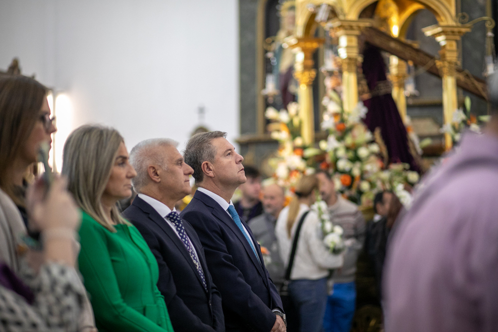 Page ha estado presente en la Misa del Cristo de la Vera Cruz