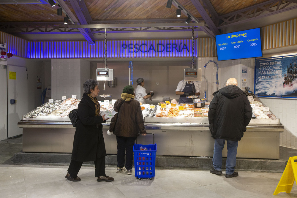 Interior del Mercado de Abastos.