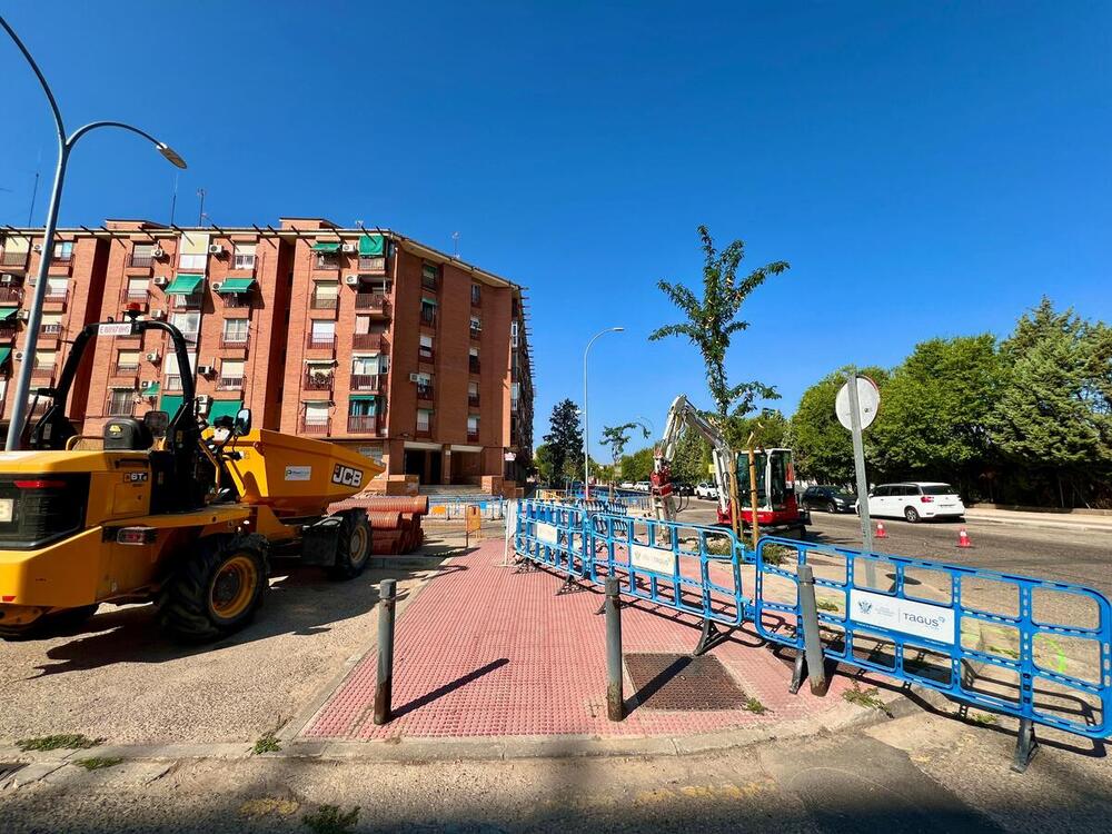 Obras contra inundaciones en aparcamientos del Polígono