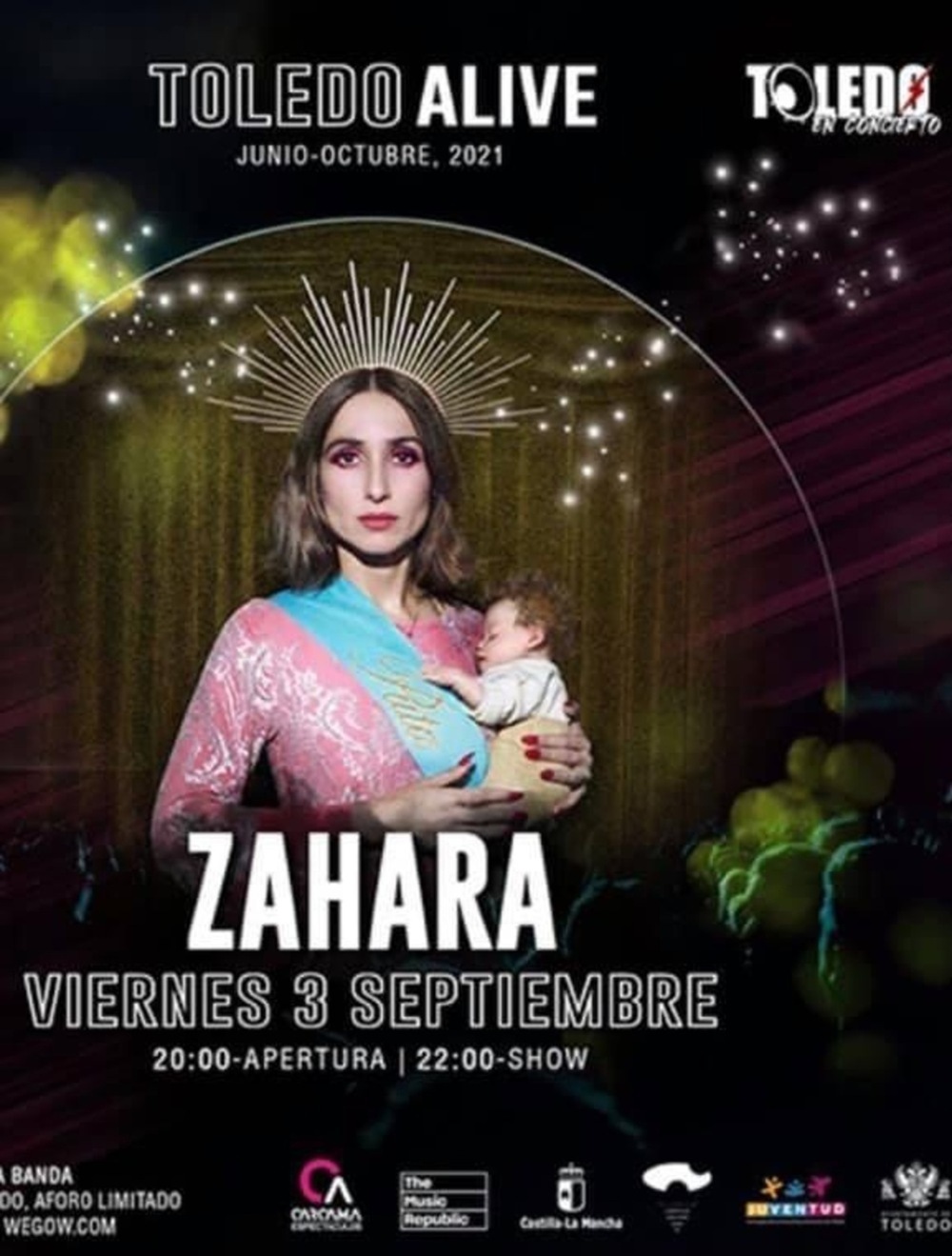 Cartel de la polémica que anunciaba el concierto de Zahara en 2021.