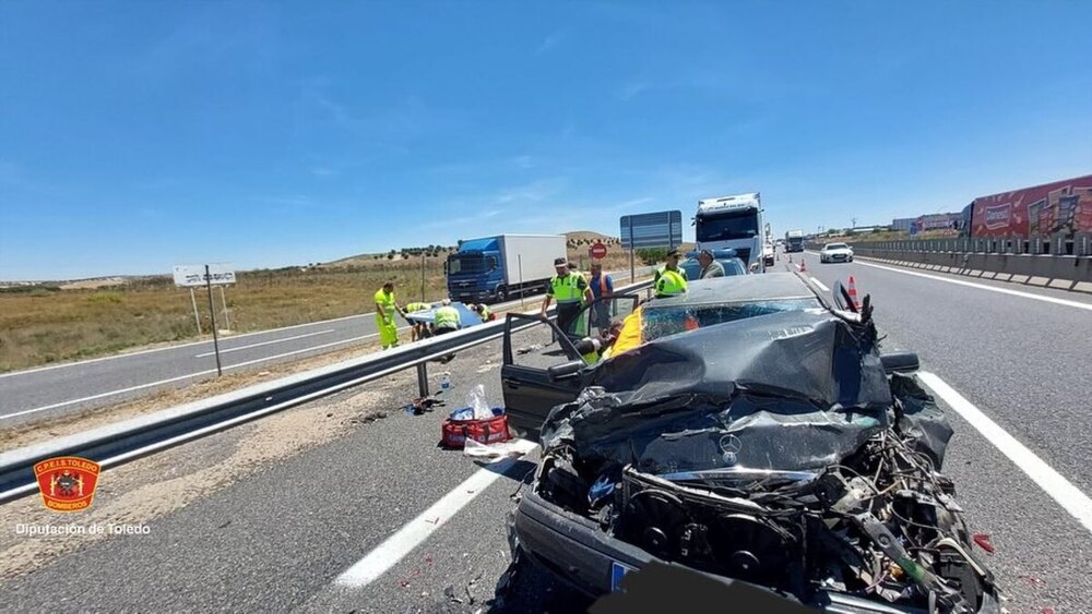 Doble accidente de tráfico en Ontígola con seis heridos