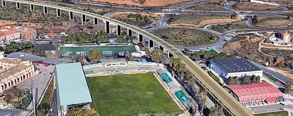 El AVE parará en Santa Bárbara y cruzará el río con viaducto