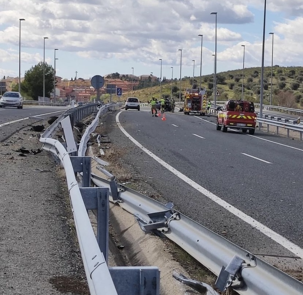 Un herido por salirse de la vía en la TO-22