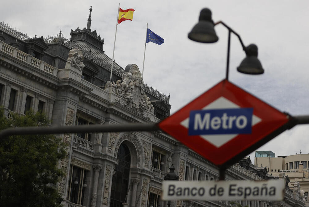 Imagen de archivo de la fachada del Banco de España en Madrid.