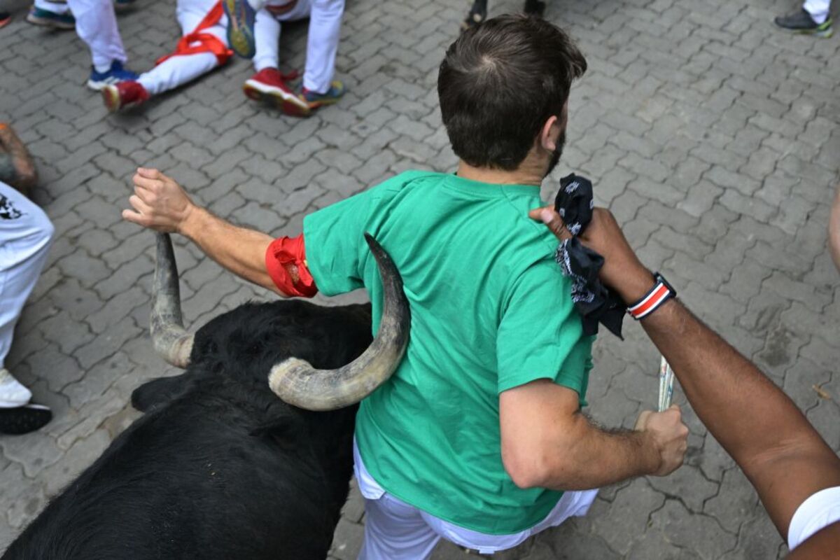 La velocidad de los Victoriano del Río para el tercer encierro de los Sanfermines  / DANIEL FERNÁNDEZ PÉREZ