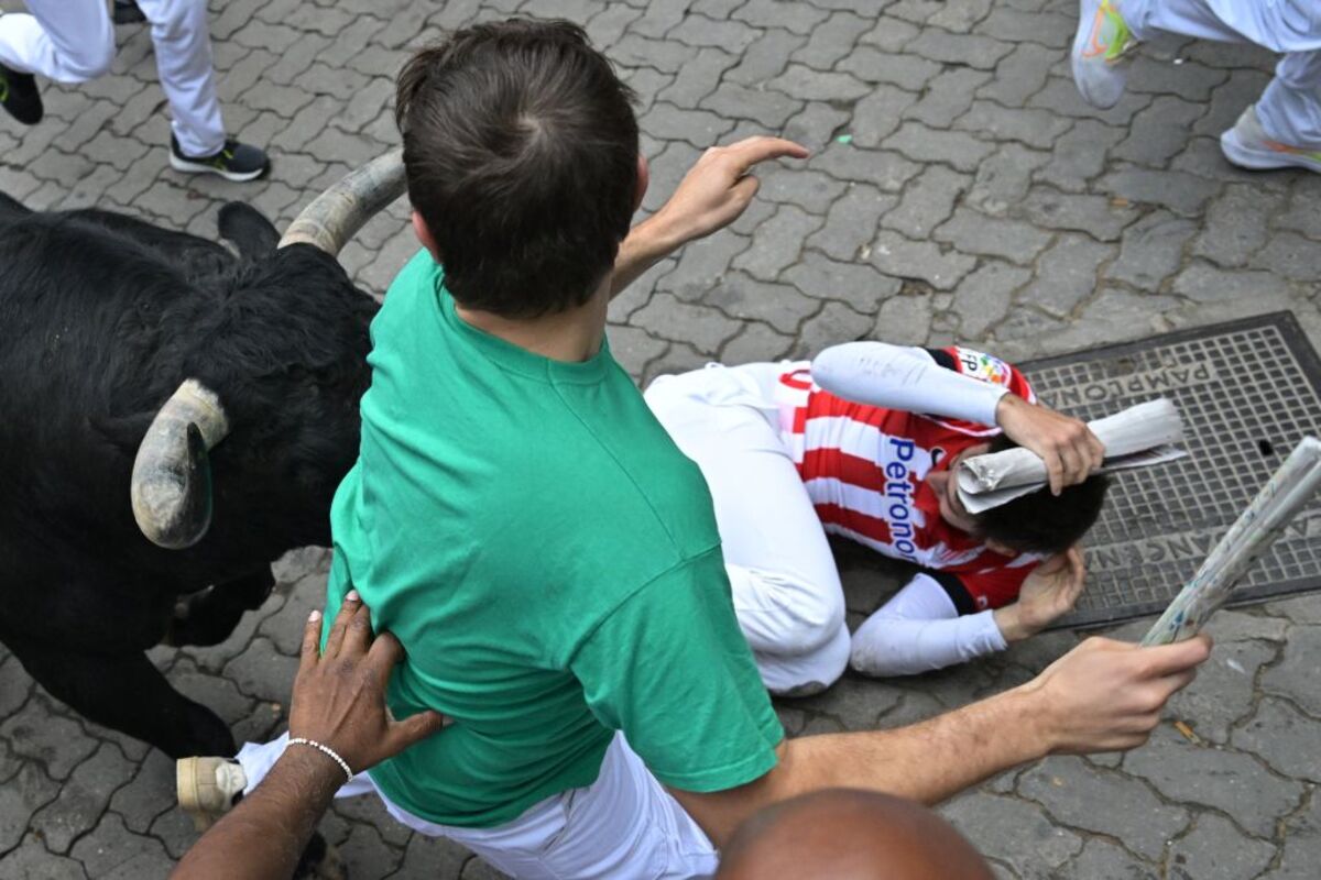 La velocidad de los Victoriano del Río para el tercer encierro de los Sanfermines  / VILLAR LÓPEZ