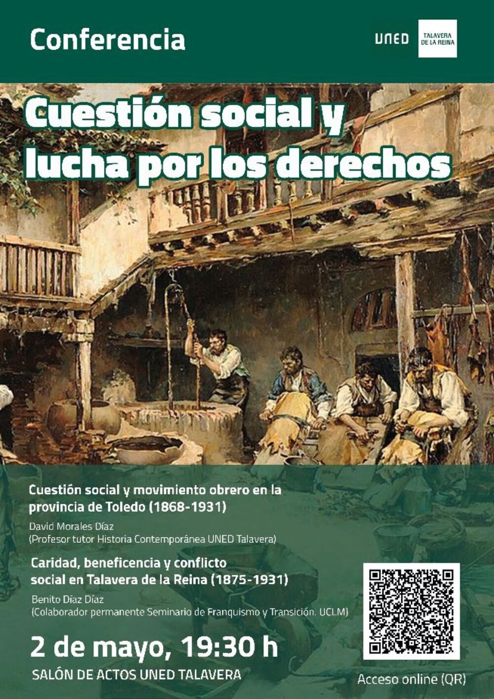 UNED celebra el 1º de Mayo hablando de la 'cuestión social'