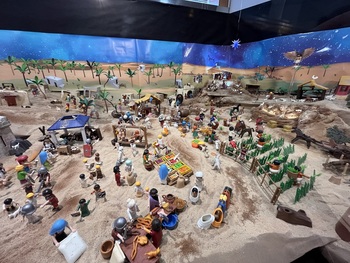 Navidad a escala Playmobil: 20.000 piezas y «tierra de Egipto»