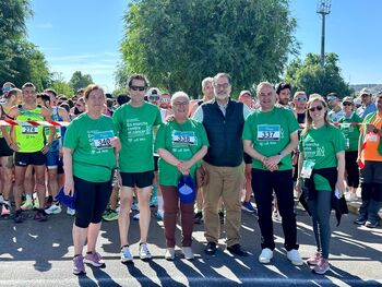 El alcalde de Talavera en la Carrera-Marcha contra el Cáncer