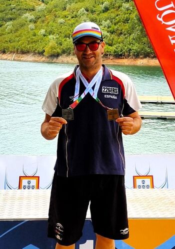 Rubén Gutiérrez dos medallas en los Nacionales de Portugal