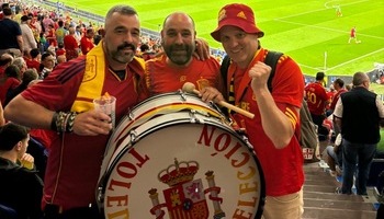 El bombo de ‘Curro’, estrella de la Eurocopa