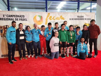 Gutiérrez presente en el Campeonato Regional de Pádel de FECAM