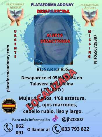 Localizan a Rosario, la joven de 15 años desaparecida