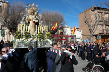 Azucaica se vuelca con la procesión de la Candelaria