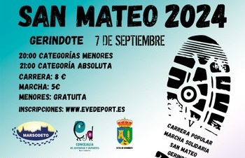 Carrera y marcha solidaria San Mateo a beneficio de Marsodeto