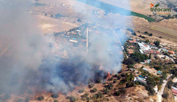 Extinguido el incendio agrícola de Las Herencias