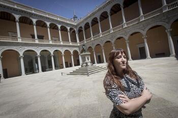 Engel de la Cruz, aposentadora mayor de Medina del Campo