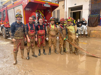 Toledo ha enviado 8 tráileres con 160 toneladas a Valencia